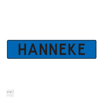 blauw zwart nummerbord