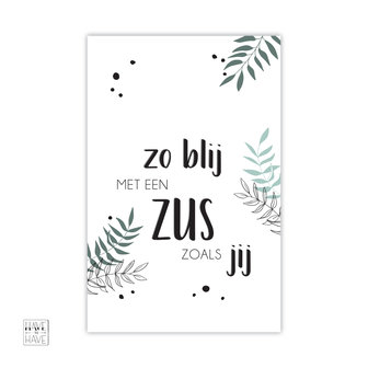 kaart zus