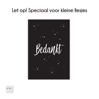 bedrankt