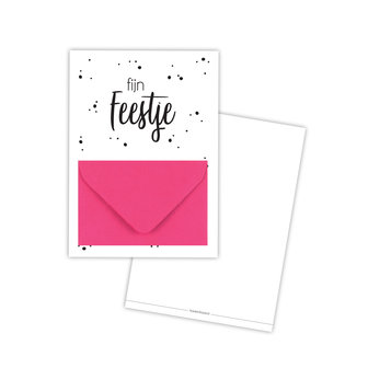 roze envelop kaart