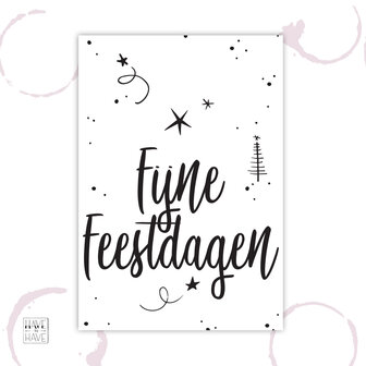 Fijne feestdagen wijn
