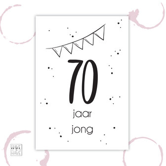 70 jaar cadeau