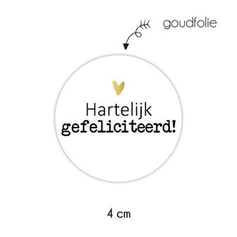 Hartelijk gefeliciteerd wit
