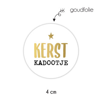 sticker kerst kadootje