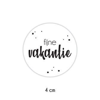 fijne vakantie sticker