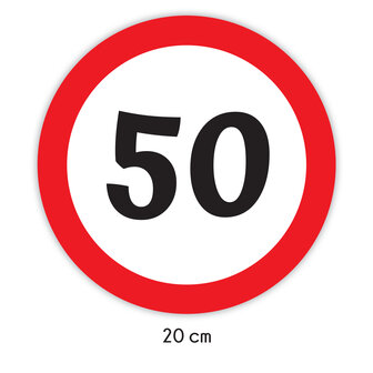 50 jaar sticker