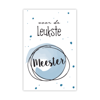 meester bedankt