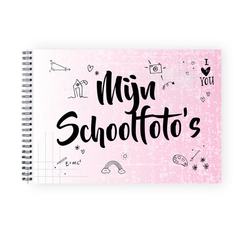 schoolfotoboek roze