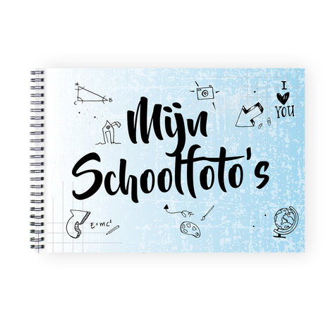 schoolfotoboek blauw