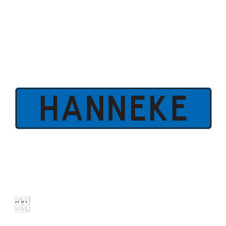 blauw zwart nummerbord