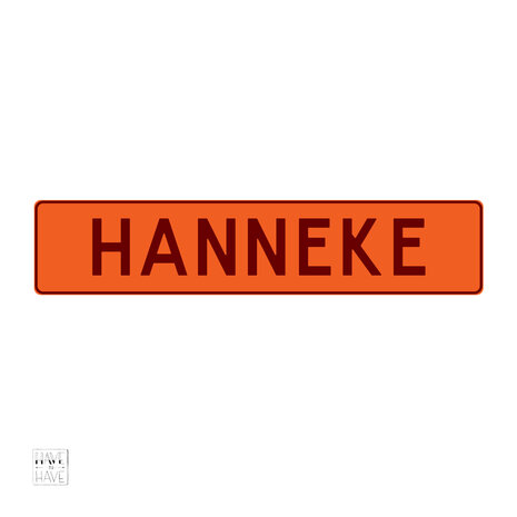 naambord oranje