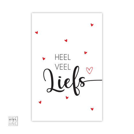 Cadeaukaartje - Heel veel liefs