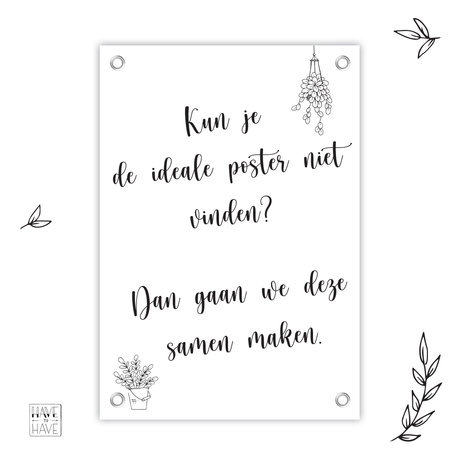 eigen ontwerp tuinposter