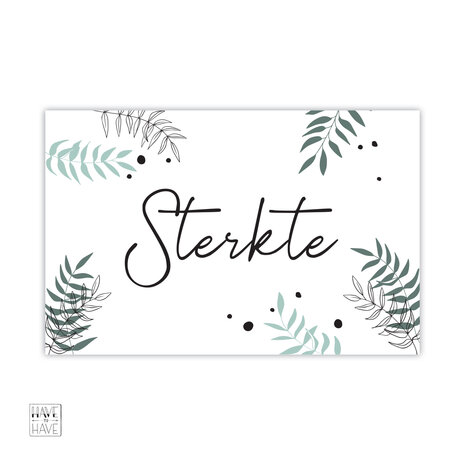 Cadeaukaartje - Sterkte