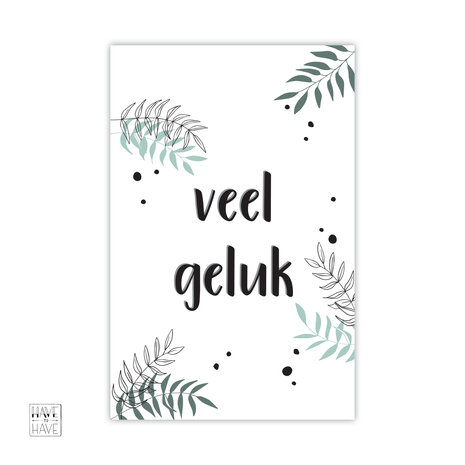 veel geluk