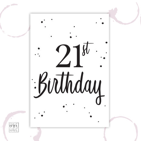 21st birthday