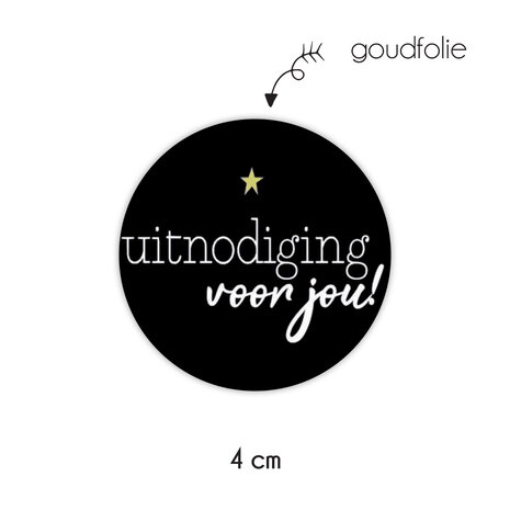 uitnodiging sticker