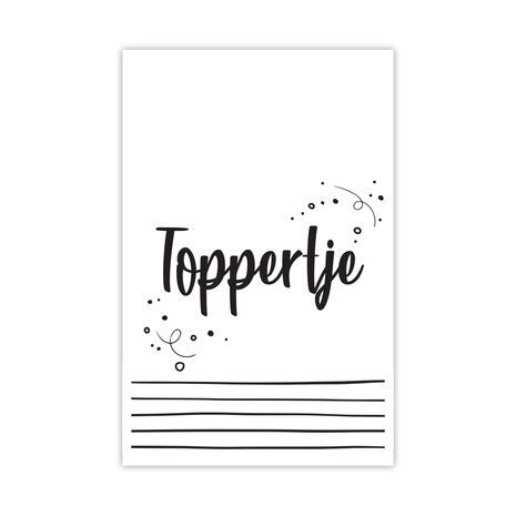 cadeaukaartje toppertje