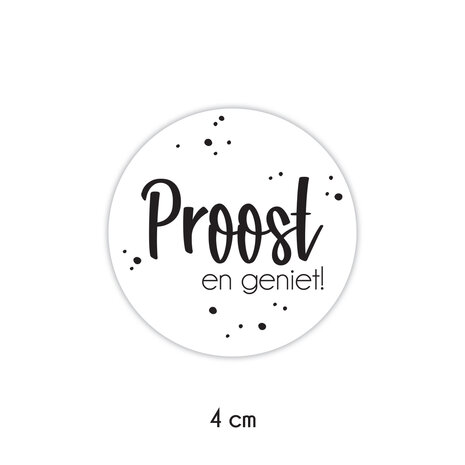 proost en geniet sticker