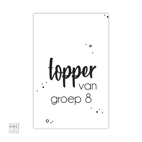 Cadeaukaartje 23 - groep 8