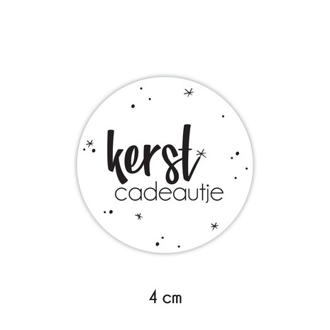 kerst cadeautje sticker