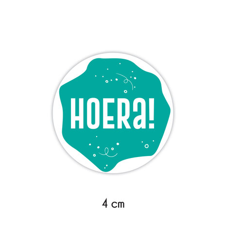 sticker hoera