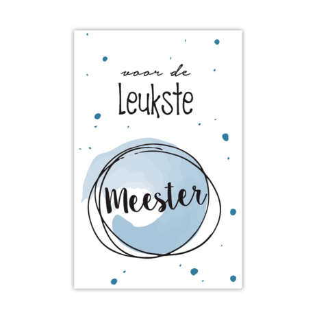 meester bedankt