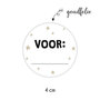 sticker met voor