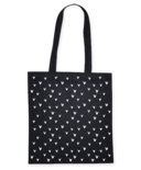 Tas zwart - mini hartjes
