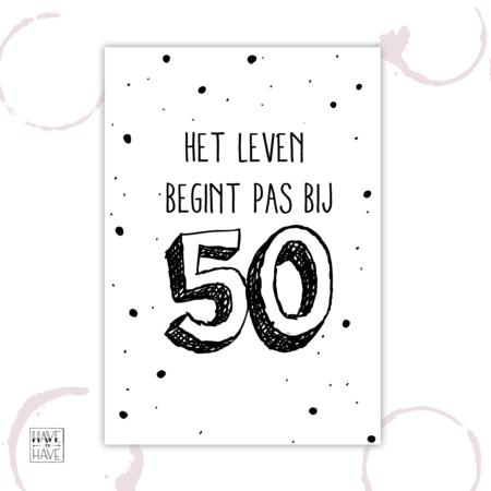Etiket - 50 jaar