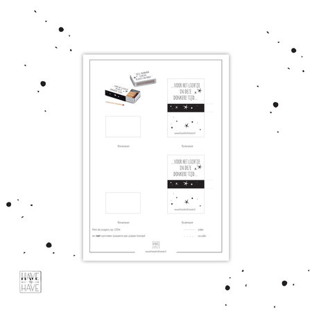 Printable licht in donkere tijd