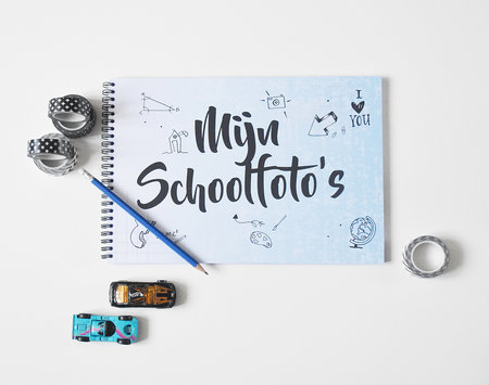 B-Keus - Mijn schoolfoto boek blauw A4