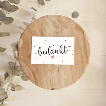 Cadeaukaartje - Bedankt