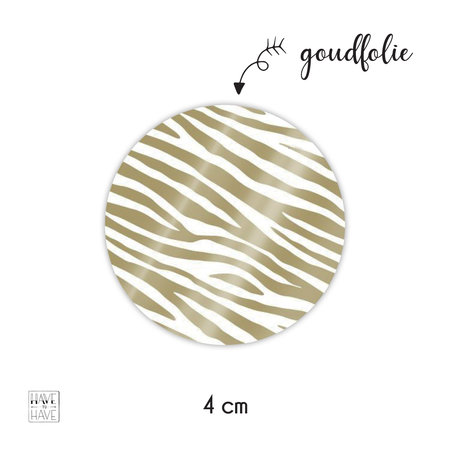 4 cm - 9x zebra wit
