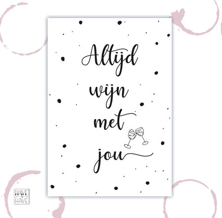 Etiket - Altijd wijn met jou