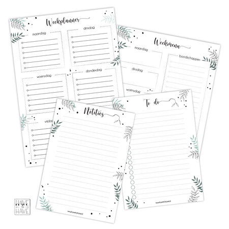 A6 Notitieblok - TO DO blad