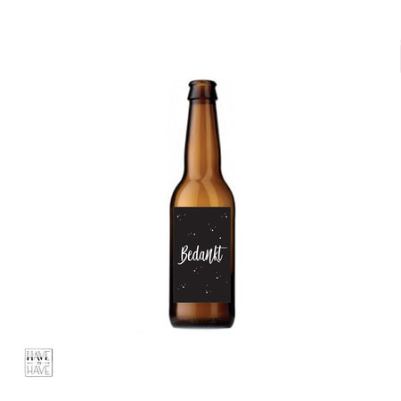 Etiket - Bedankt mini