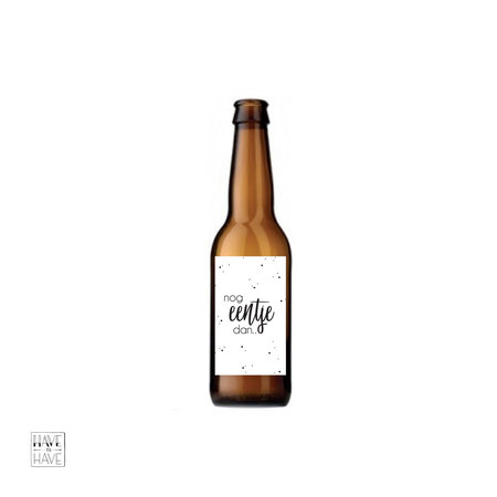 Etiket - Nog eentje dan mini