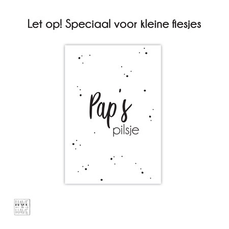 Etiket - Pap's pilsje mini