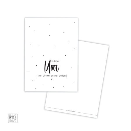 Wenskaart - Je bent mooi A6