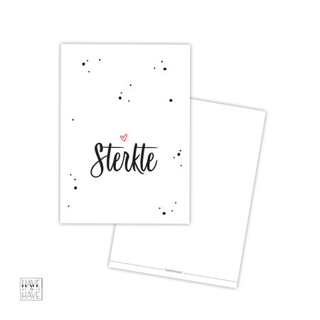 Wenskaart - Sterkte A6
