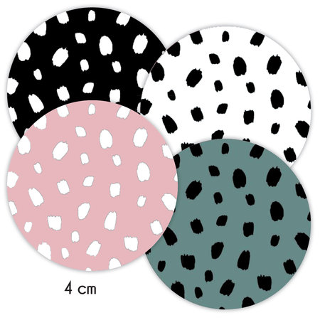 Sticker 4 cm - 12x Gespot