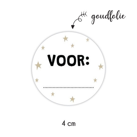 Sticker 4 cm - 10x sterretjes voor...
