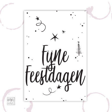 Etiket - Fijne feestdagen