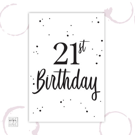 Etiket - 21th Birthday