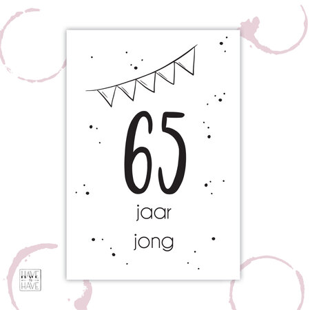 Etiket - 65 jaar
