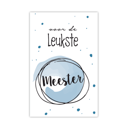 Cadeaukaartje meester