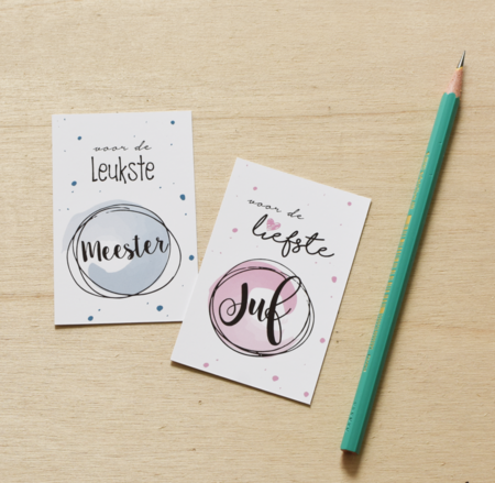 Cadeaukaartje meester