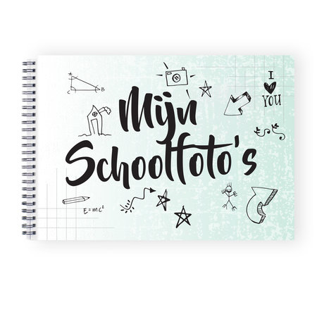 Mijn schoolfoto boek mint groen A4