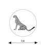 4 cm - 10x Panter rond sticker